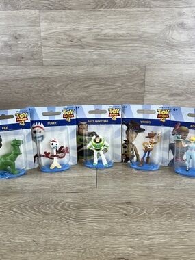 Disney Toy Story 4 Pixar Mini Figures From Cake Toppers Woody Buzz Jessie Forky